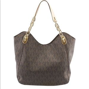 🚫SOLD Michael Kors Signature Lilly Tote in Brown